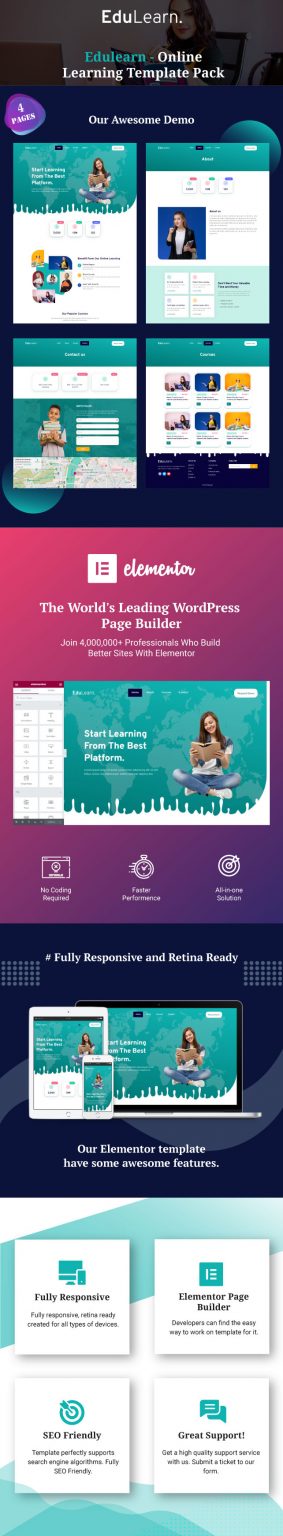 Edulearn - Online Learning Template Pack – Themerally