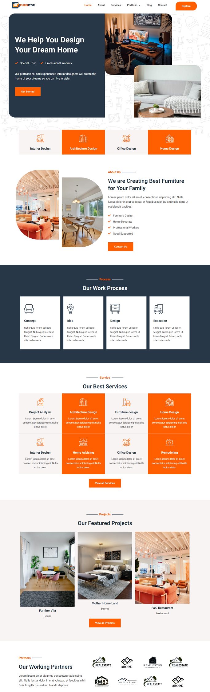 Furnitor- Furniture Business Template Pack – ThemeRally